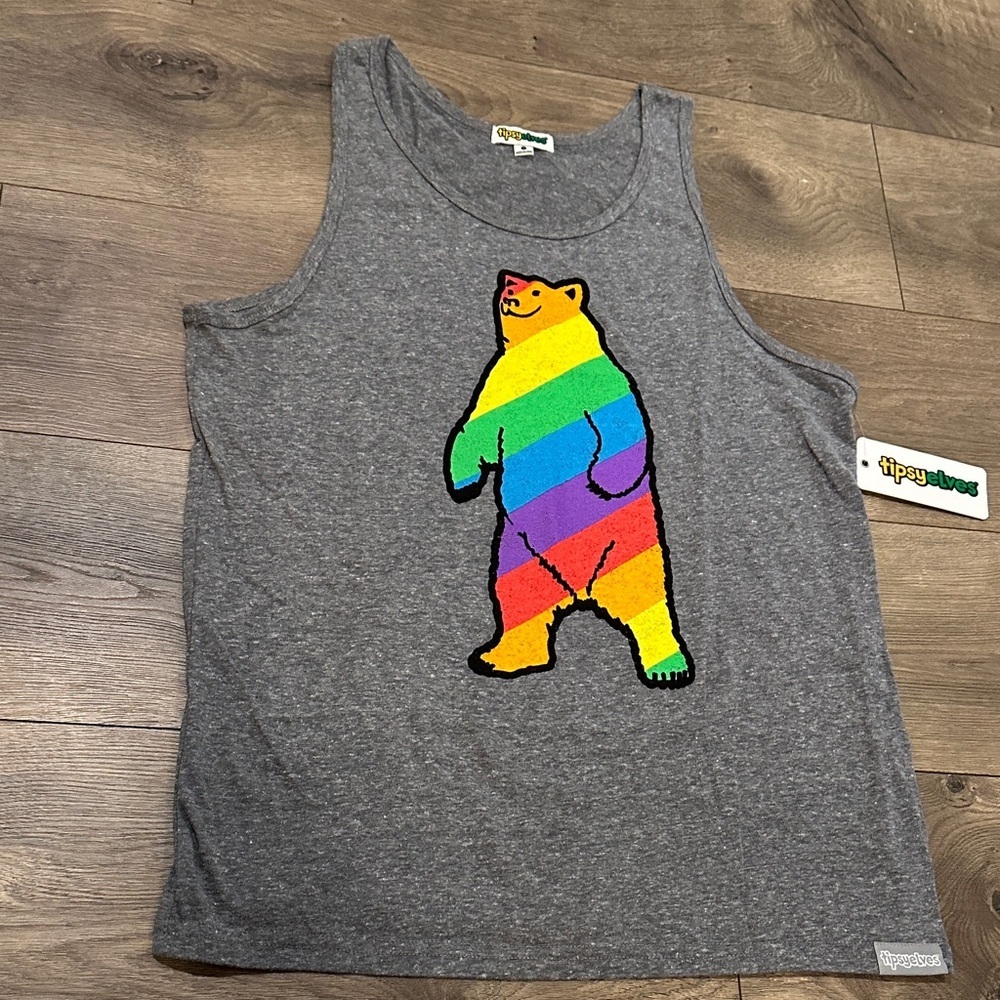 “Gay Bear Don’t Care” Tipsy Elves tank - Picture 2 of 9